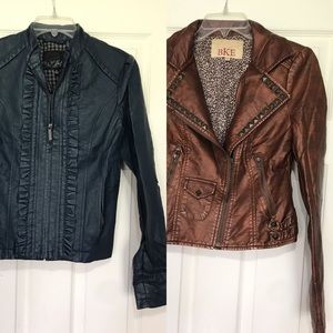 Buckle Leather Jackets